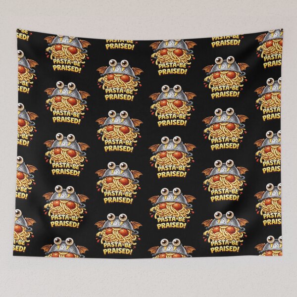 Item preview, Pasta Be Praised Flying Spaghetti Monster designed and sold by MonkiFlipp.