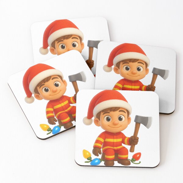 Item preview, Christmas Firefighter Boy  designed and sold by Sillytoe.