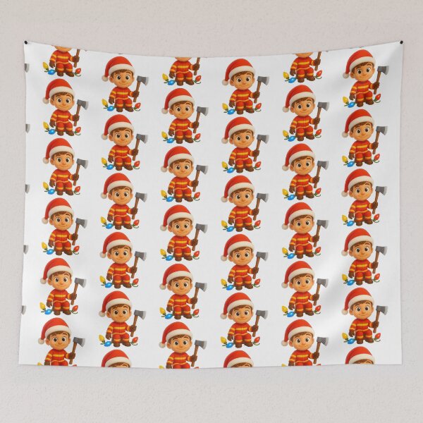 Item preview, Christmas Firefighter Boy  designed and sold by Sillytoe.