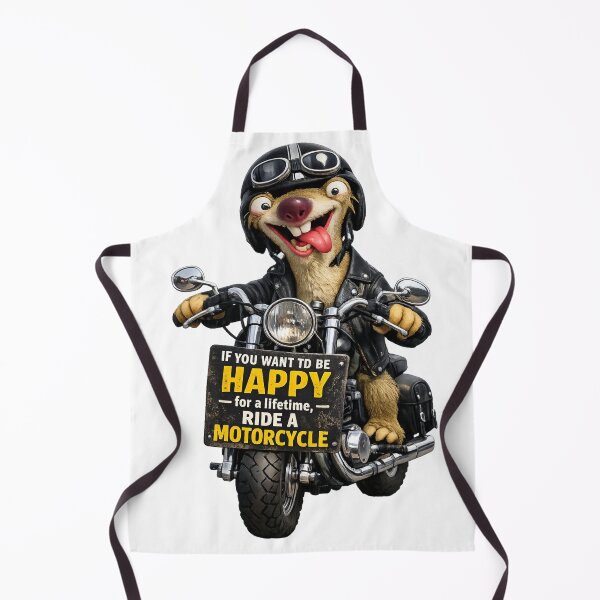 Item preview, Sloth Riding Motorcycle For Ultimate Happiness designed and sold by Shirtaholism.