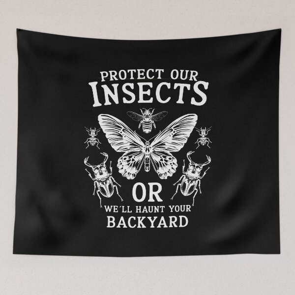 Item preview, Protect Our Insects - Dark Humor Vintage Scientific Insect Illustration For Insect Lover designed and sold by Dmetalx Art Apparel.