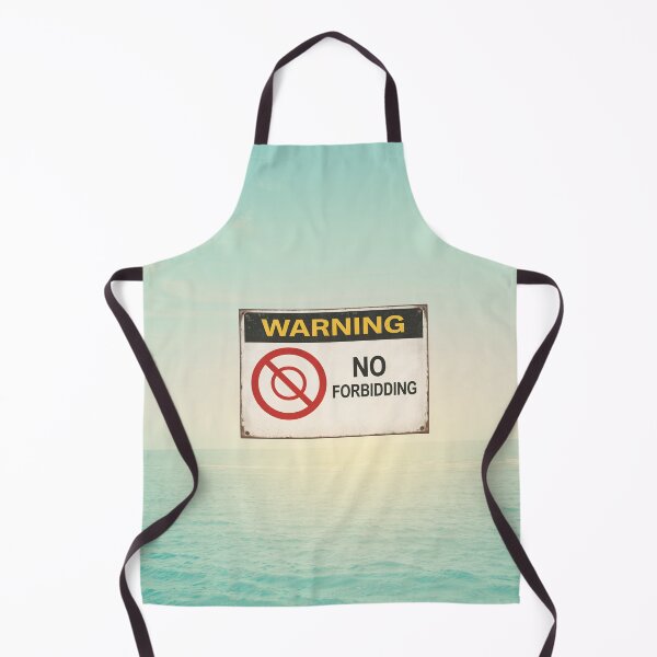 Item preview, No Forbidding – Vintage Warning Sign Funny Paradox Design designed and sold by Avohai!.