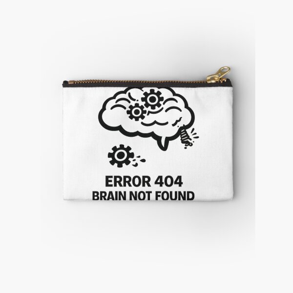 Item preview, Funny Overthinking Brain – Error 404 Brain Not Found designed and sold by MS-DesignArt.
