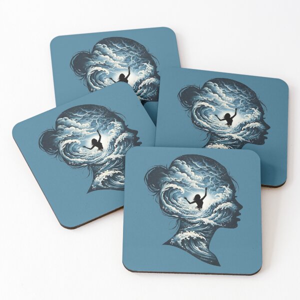 Item preview, The Calm Hiding The Troubled Mind, Surreal Art designed and sold by TinyTyrantCo.