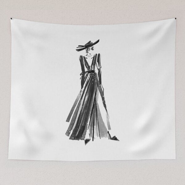 Item preview, Minimalist Fashion Muse Illustration designed and sold by AuraLoft.