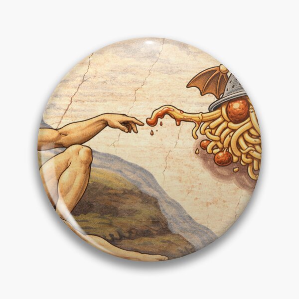 Item preview, Flying Spaghetti Monster Creation of Adam designed and sold by MonkiFlipp.