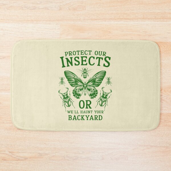 Item preview, Protect Our Insects Or We’ll Haunt Your Backyard - Vintage Bug Art designed and sold by Dmetalx Art Apparel.