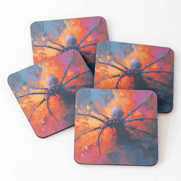 Item preview, Spider Colors Illustration Aesthetic Landscapes Paint Oil designed and sold by ART ATTACK ZONE.