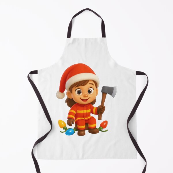 Item preview, Christmas Firefighter Girl designed and sold by Sillytoe.