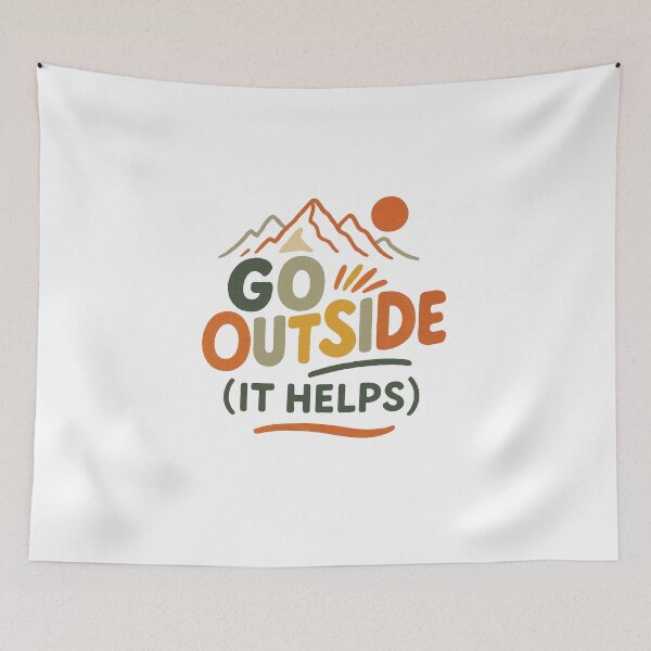 Item preview, Go Outside It Helps Colorful Nature Design designed and sold by laterkatergator.