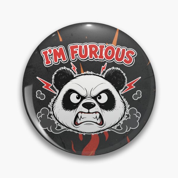 Item preview, I'M FURIOUS Angry Panda Cartoon designed and sold by Taridesign.