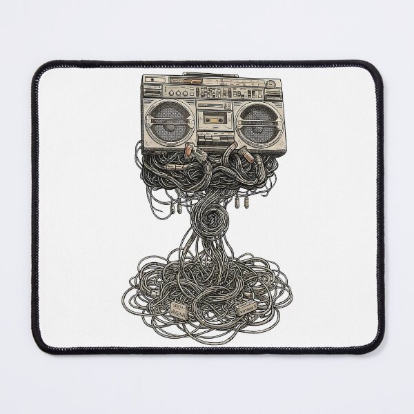 Item preview, retro boombox vintage designed and sold by PINEZKA_DESIGN.