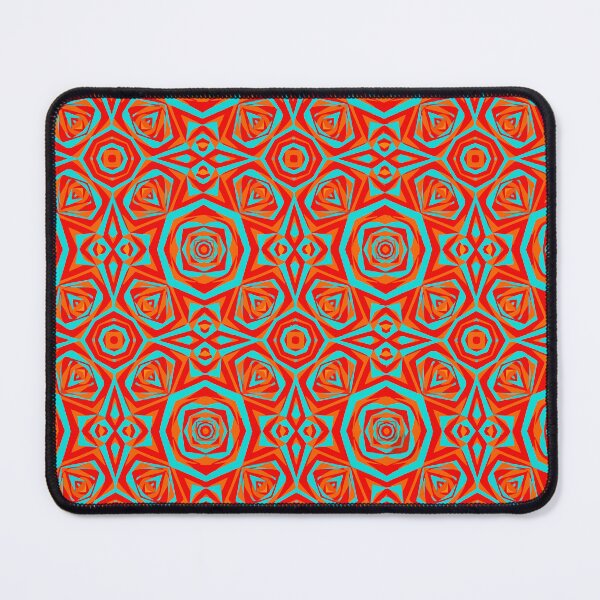 Item preview, Vibrant Geometric Star Shapes in Red,Orange & Teal designed and sold by RidaSalArt.