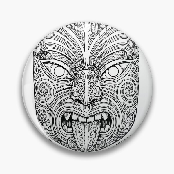 Item preview, Maori Mask New Zeland designed and sold by PINEZKA_DESIGN.
