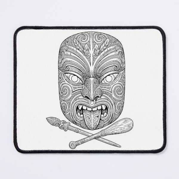 Item preview, Maori Mask New Zeland designed and sold by PINEZKA_DESIGN.