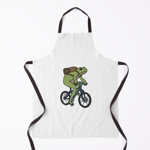 Item preview, Frog Riding a Bike designed and sold by ViolaMangoes.
