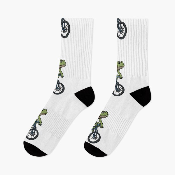 Item preview, Frog Riding a Bike designed and sold by ViolaMangoes.