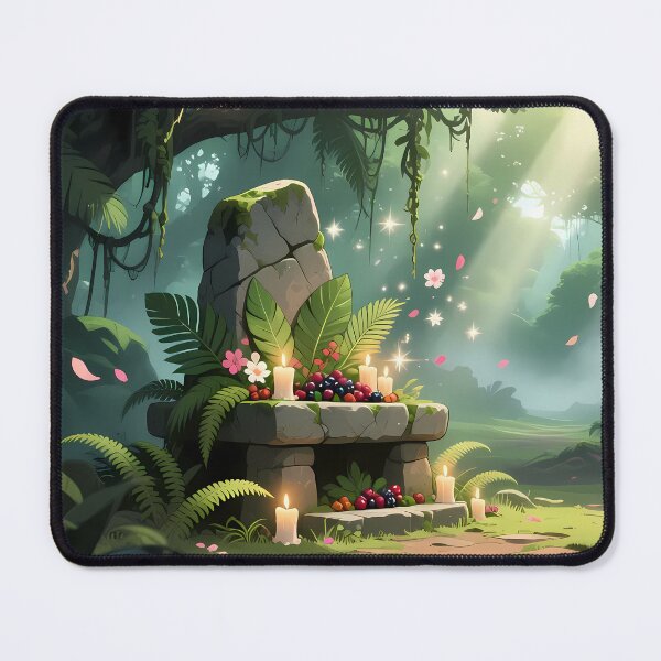 Item preview, Jungle Stone Altar Offerings - Mystical Wild Island designed and sold by David c.p JACQUEMET.