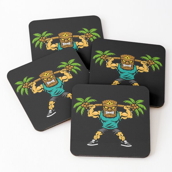 Item preview, Jacked Tiki Man Lifting designed and sold by LockedUp.