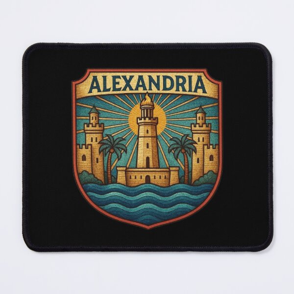 Item preview, Alexandria Egypt – Mediterranean Coastal City, Ancient Library, Lighthouse & Historic Port designed and sold by Typologystudios.
