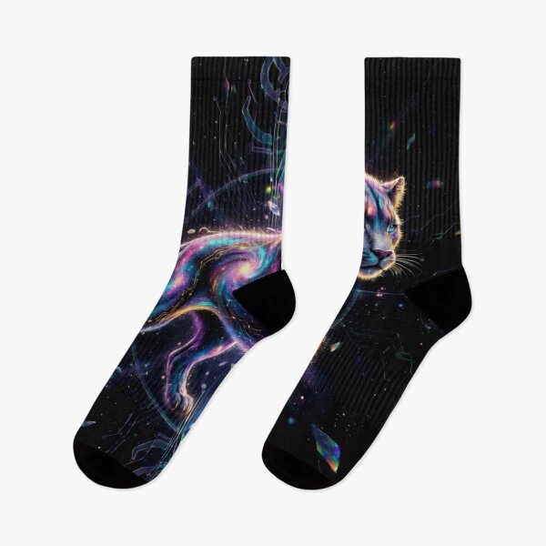 Item preview, Cosmic Neon Panther Cyberpunk Spirit designed and sold by TommySpark.