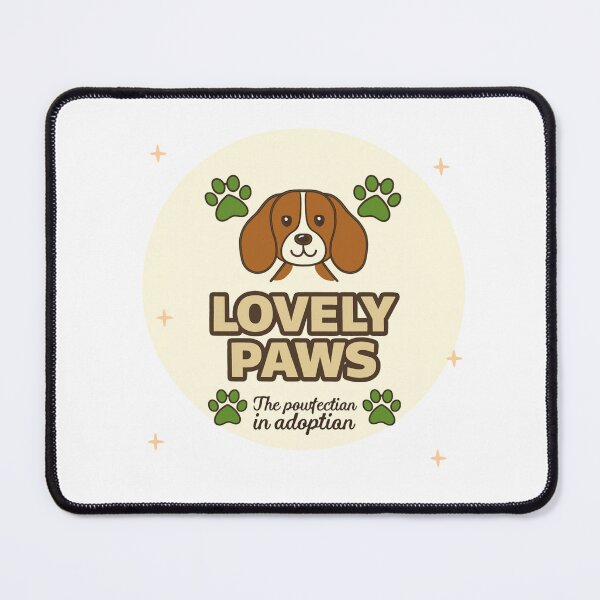 Item preview, Lovely Paws – Cute Dog Adoption Logo designed and sold by Joyfulfabric.