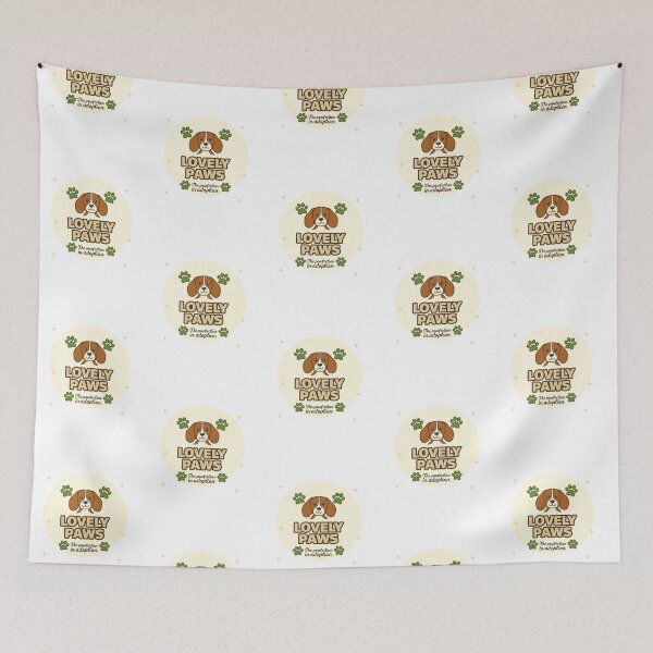 Item preview, Lovely Paws – Cute Dog Adoption Logo designed and sold by Joyfulfabric.