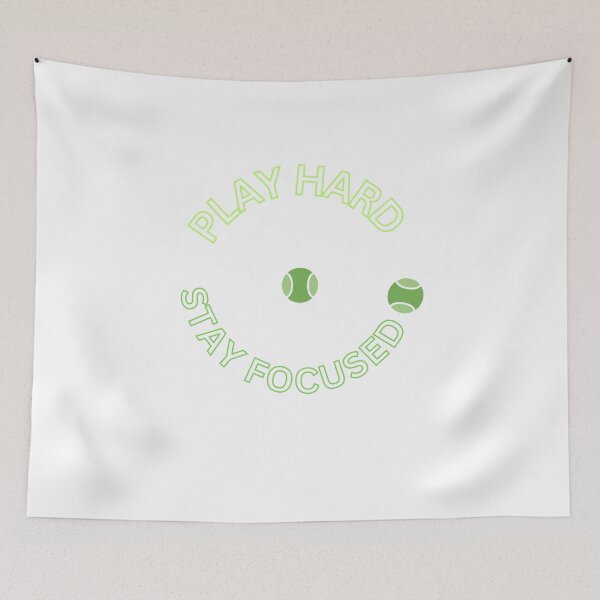 Item preview, Play Hard Stay Focused Tennis Shirt – Motivational Tennis Player Gift, Sport Quote Tee designed and sold by RTchopy.