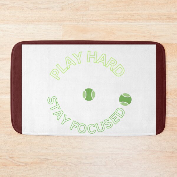 Item preview, Play Hard Stay Focused Tennis Shirt – Motivational Tennis Player Gift, Sport Quote Tee designed and sold by RTchopy.