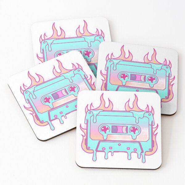 Item preview, Melting Cassette Tape Vaporwave Summer Aesthetic Retro 80s designed and sold by Retro Mood Co.
