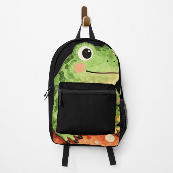 Item preview, Cute Cottagecore Frog Roasting Marshmallow Camping designed and sold by Retro Mood Co.