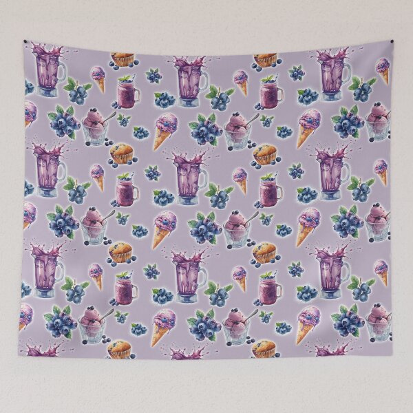 Item preview, Blueberries Sticker Set 4 designed and sold by Poplartree.