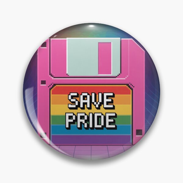 Item preview, Save Pride Retro 90s Floppy Disk Rainbow Tech Humor designed and sold by Retro Mood Co.