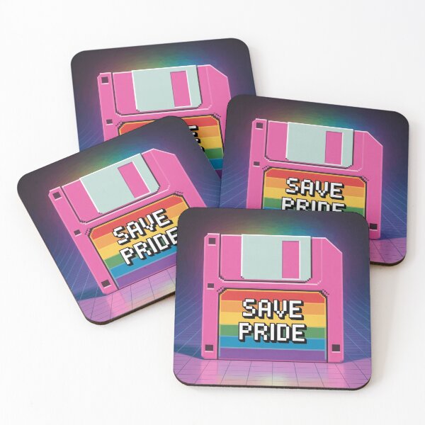 Item preview, Save Pride Retro 90s Floppy Disk Rainbow Tech Humor designed and sold by Retro Mood Co.