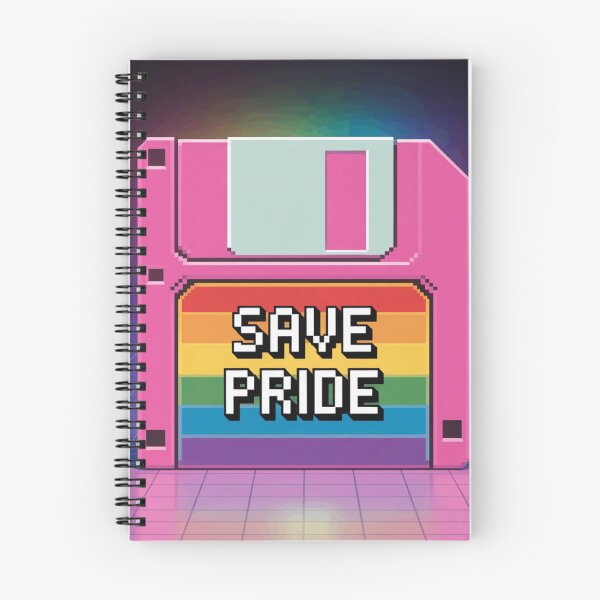 Item preview, Save Pride Retro 90s Floppy Disk Rainbow Tech Humor designed and sold by Retro Mood Co.