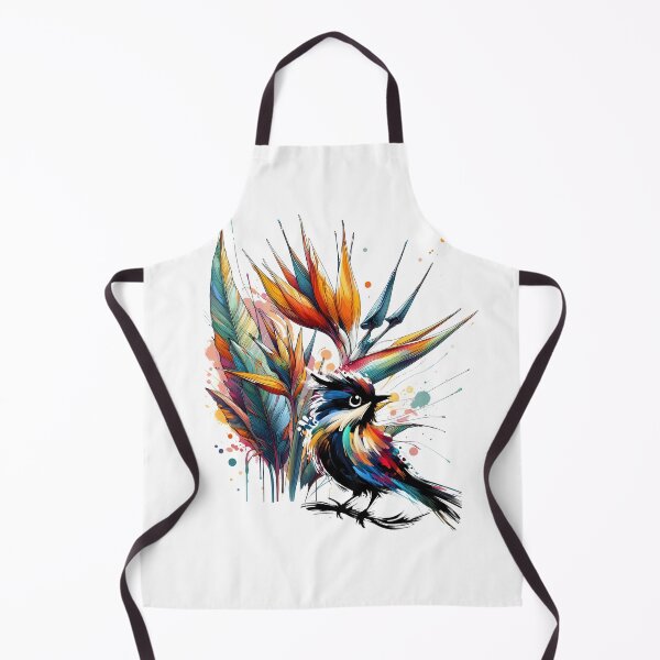 Item preview, Abstract Tropical Bird with Paradise Flowers designed and sold by Szpaku desart .