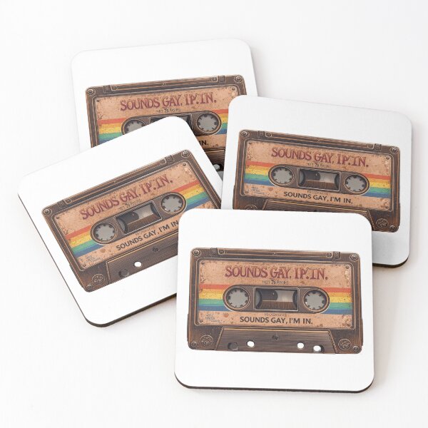 Item preview, Sounds Gay Im In Vintage Cassette Tape Pride Month designed and sold by Retro Mood Co.