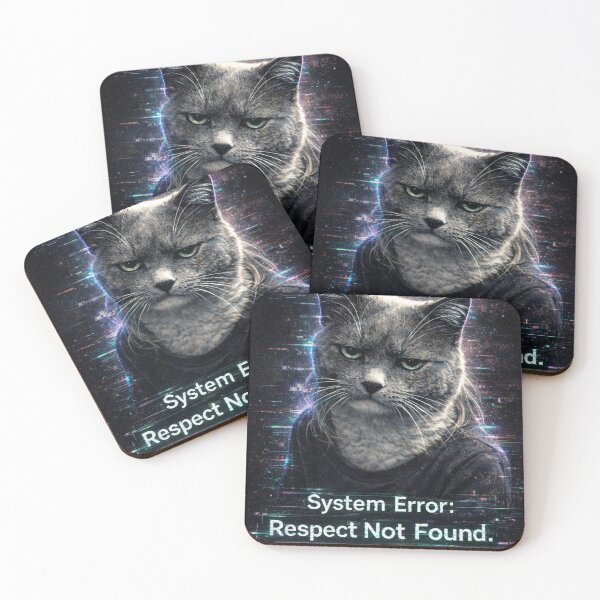 Item preview, Phoebe.EXE Emotion Detected: Disappointment (Glitch Cat Aesthetic) designed and sold by The_Null_Garden.