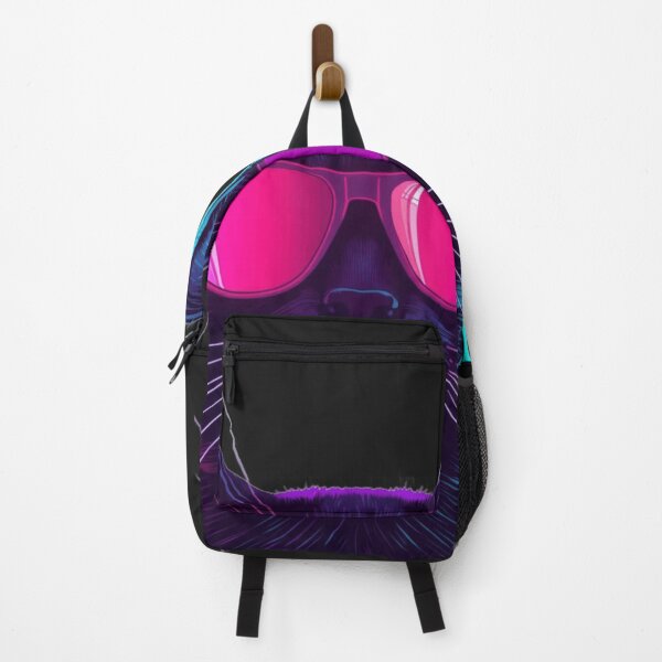 Item preview, Bisexual Lighting Cyberpunk Cat Neon Vaporwave 80s designed and sold by Retro Mood Co.