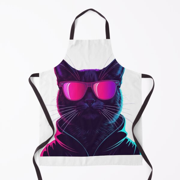 Item preview, Bisexual Lighting Cyberpunk Cat Neon Vaporwave 80s designed and sold by Retro Mood Co.
