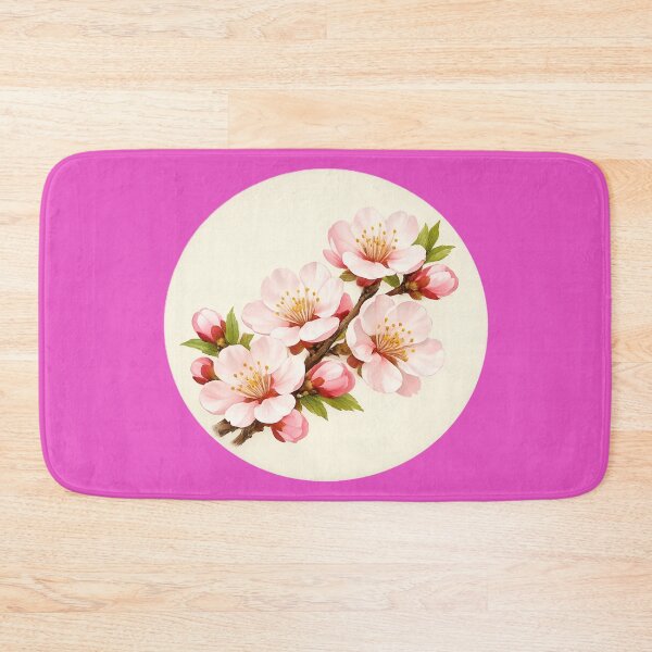Item preview, Apricot Blossom Promise – Spring Renewal Botanical Circle Design designed and sold by TheJoyfulPen.