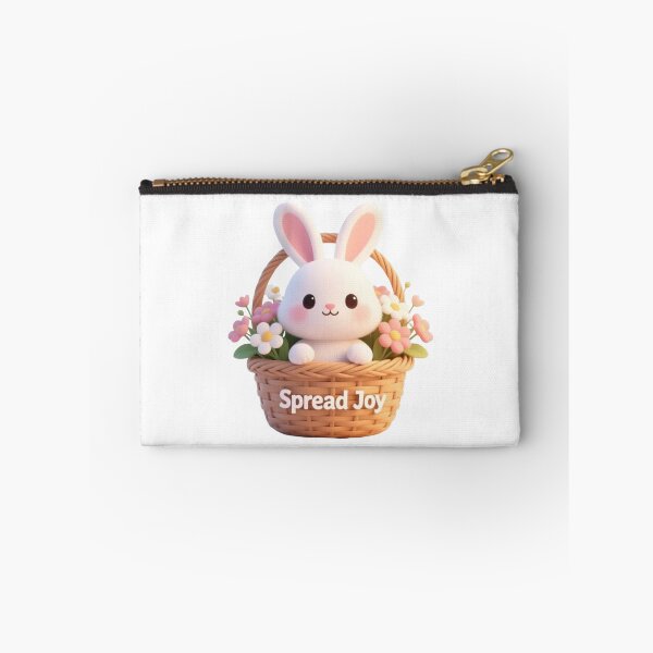 Item preview, Spread Joy Bunny in Easter Basket - Cute Kawaii Floral Animal Illustration designed and sold by RohiMade.