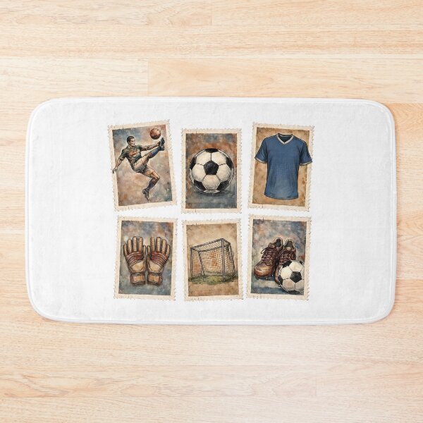 Item preview, Vintage Soccer Stamps Football Collection designed and sold by HandicraftArt.