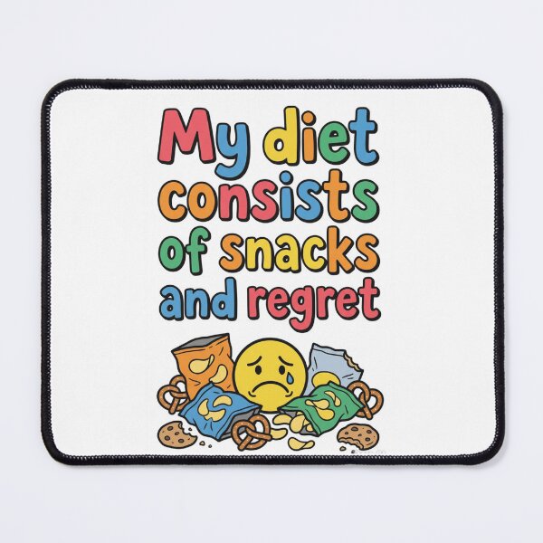 Item preview, Snacks and regret designed and sold by The Timeless Inkwell.