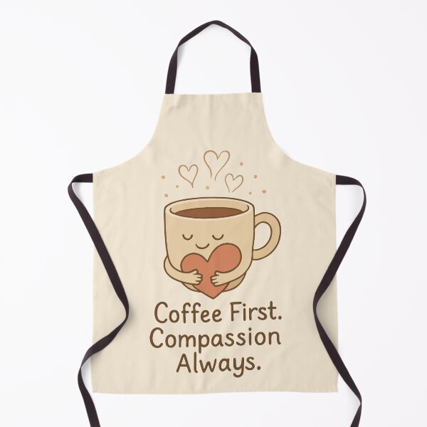 Item preview, Coffee First Compassion Always Cute Nurse Gift Design designed and sold by Dantin.