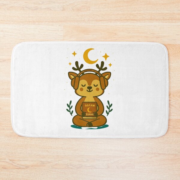 Item preview, Dream Durna – Meditating Deer Illustration designed and sold by Joyfulfabric.