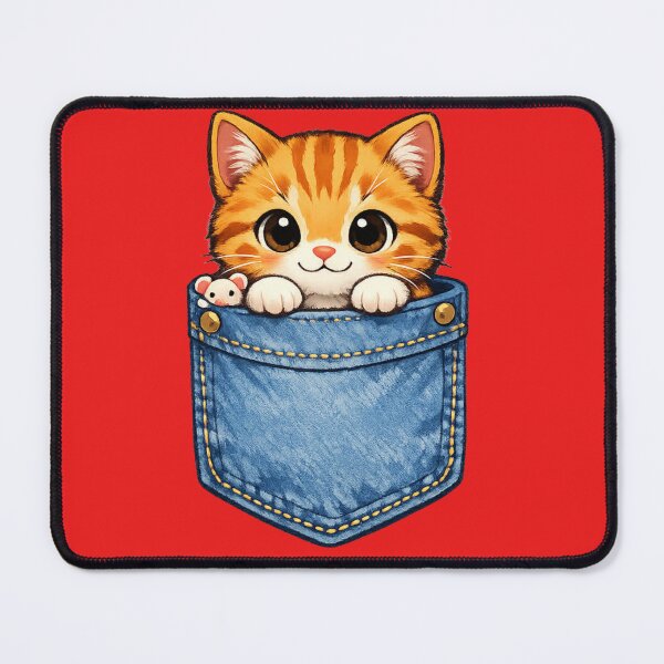 Item preview, Cute Pocket Cat Kitten in Jeans Pocket Kawaii Cat Design designed and sold by jerskie_12tribes.
