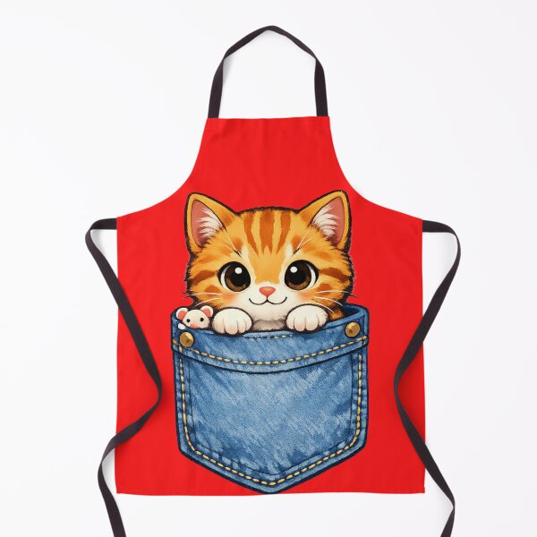 Item preview, Cute Pocket Cat Kitten in Jeans Pocket Kawaii Cat Design designed and sold by jerskie_12tribes.