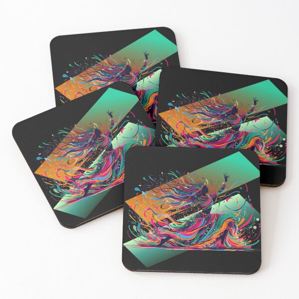 Item preview, Colorful Dancing Woman Abstract Art designed and sold by Szpaku desart .