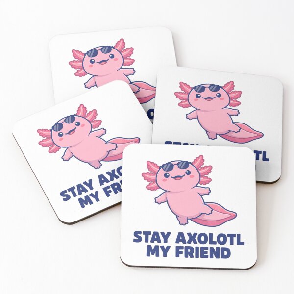 Item preview, Stay Axolotl My Friend - Cute Kawaii T-Shirt designed and sold by SlyFenrir.
